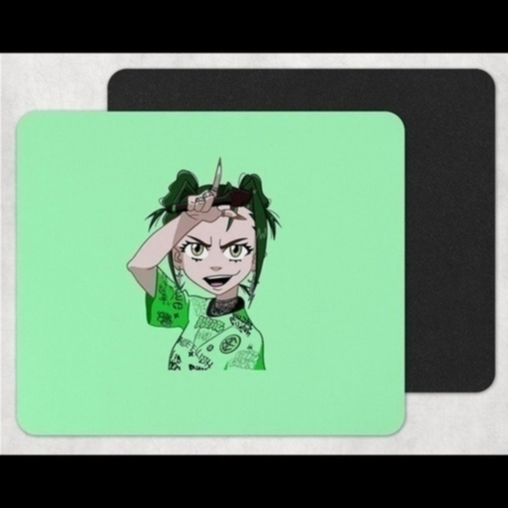 BILLIE Eillish Green Mouse Pad